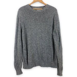 St. John’s Bay Men's Pullover Knit Sweater XXL Crewneck Cotton Gray Long Sleeve